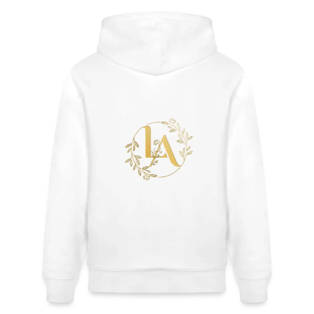 Pull Iconique Life Africa - hoodie streetwear africain coton bio blanc